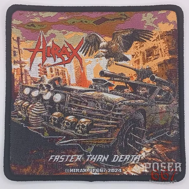 poser667-patches-hirax-faster-than-death-patch-gewebt-9-5-cm image 1