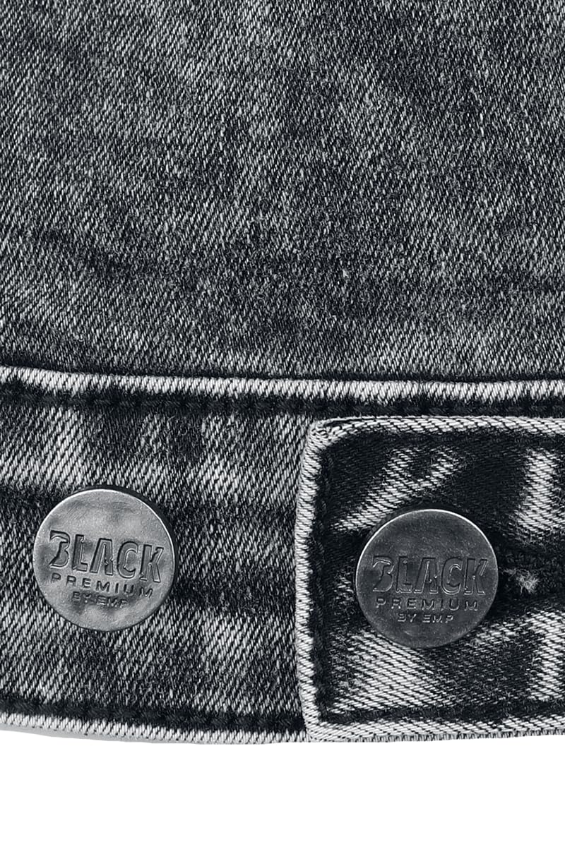 black-premium-by-emp-herren-jeansweste-grau-destroyed-rmellos image 5