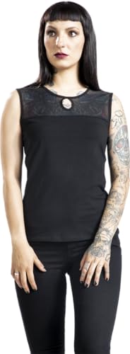 red-by-emp-damen-top-schwarz-basic-mit-mesheinsatz image 7