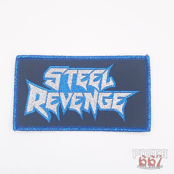 steel-revenge-logo-patch-aufn-her-schwarz-9x5-cm-glitzer image 1