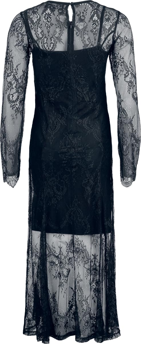 black-premium-by-emp-langes-kleid-unterkleid-schwarz-damen image 3