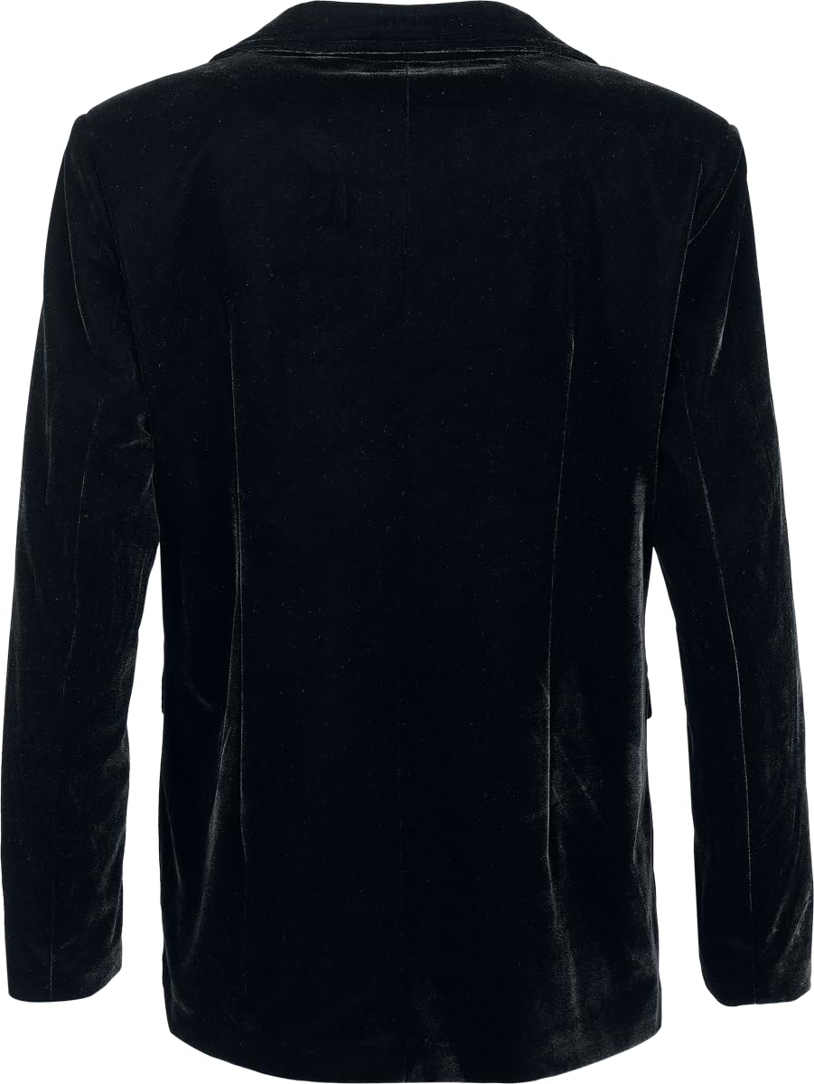 black-premium-essential-samtblazer-damen-blazer-schwarz image 2