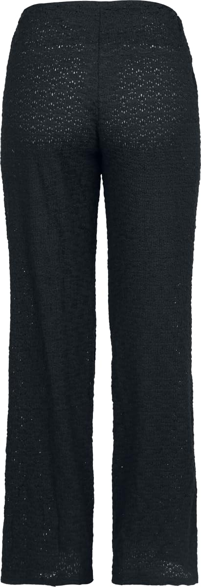 red-by-emp-lace-wide-pants-stoffhose-schwarz-damen-gr-m image 3