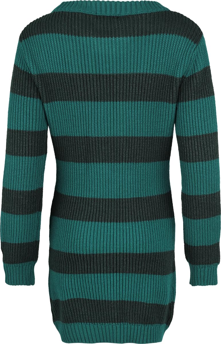 red-by-emp-strickpullover-damen-rundhals-t-rkis-gestreift-gr-l image 3