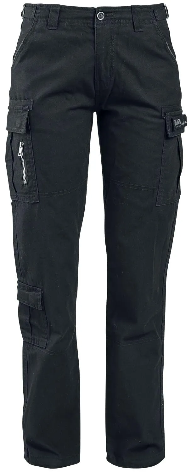 black-premium-by-emp-hosen-cargohose-schwarz-30w-34l-taschen image 1