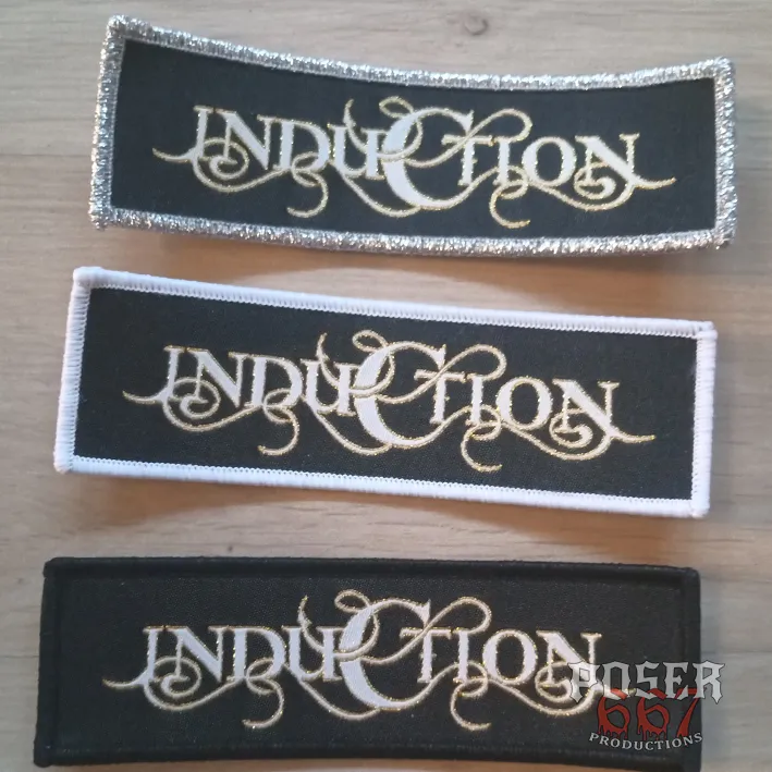 induction-logo-patch-aufn-her-schwarz-10cm-powermetal image 1