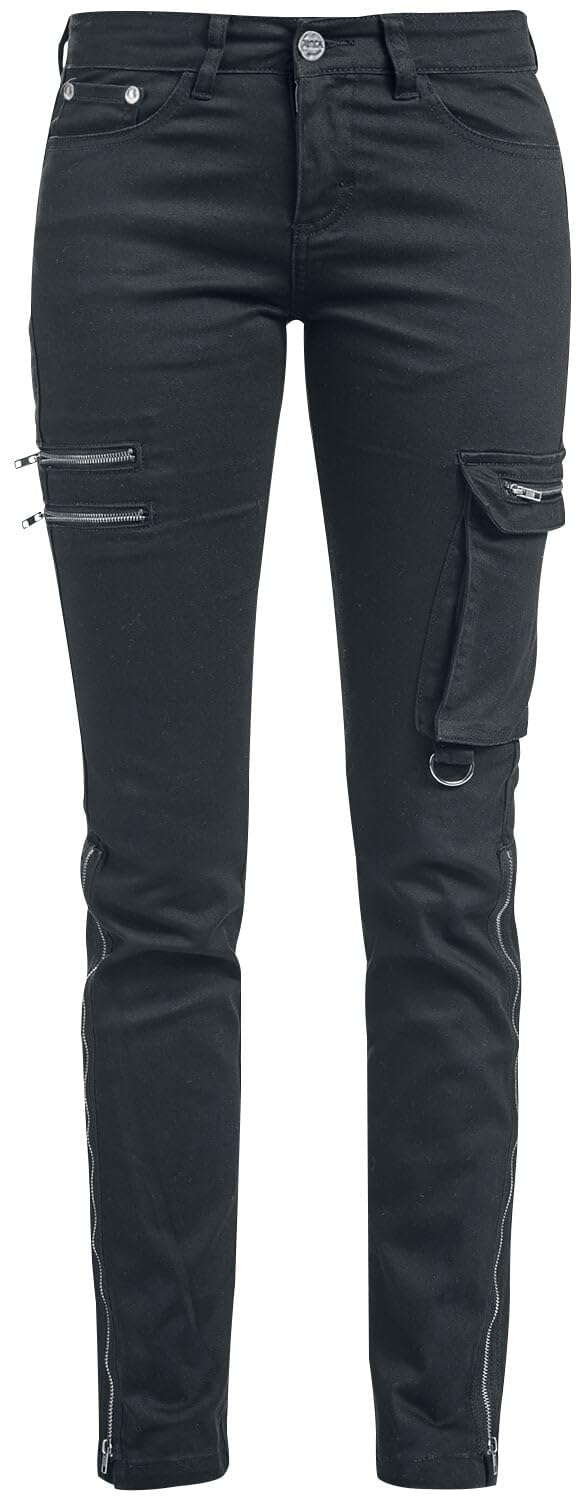 black-premium-by-emp-jeans-damen-schwarz-mit-rei-verschl-ssen-29w-30l image 1