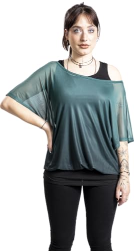 red-by-emp-double-pack-t-shirt-top-schwarz-gr-n-m image 7