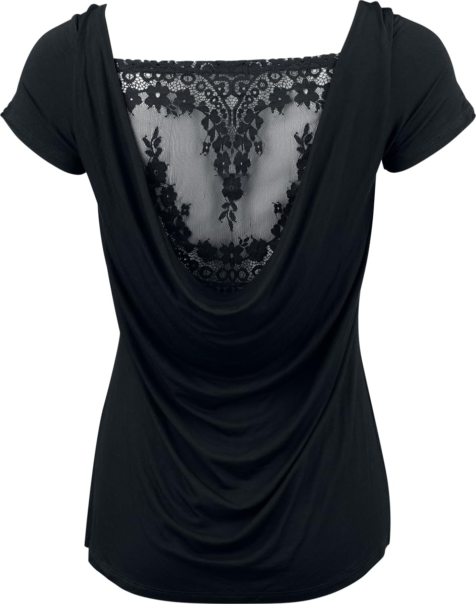 black-premium-by-emp-t-shirt-netzr-cken-damen-schwarz-m image 3