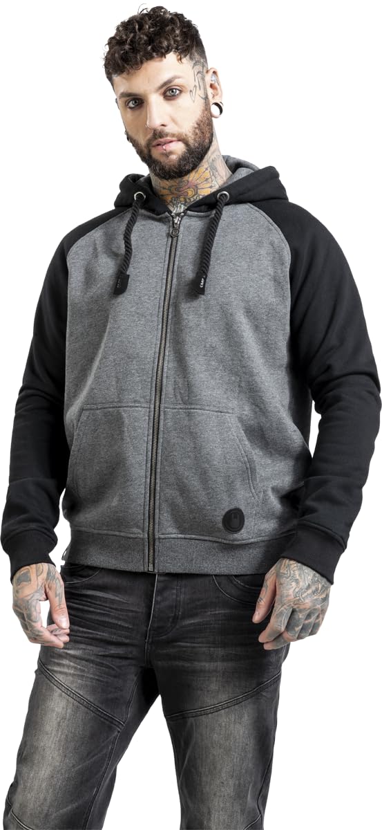red-by-emp-kapuzenjacke-herren-schwarz-grau-gr-e-l image 2