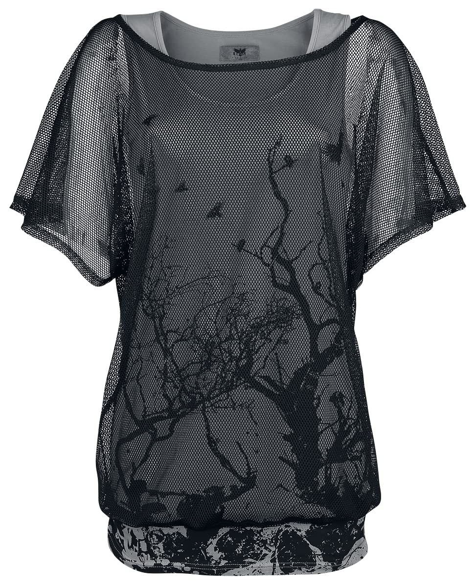 black-premium-by-emp-t-shirt-damen-double-layer-transparent image 4
