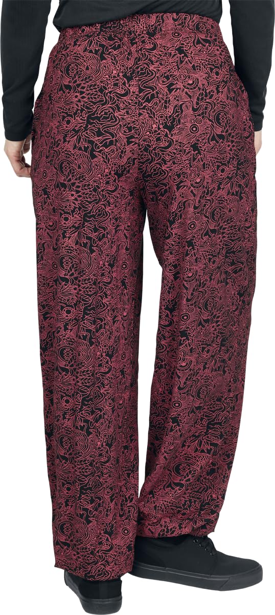 red-by-emp-hose-damen-schwarz-rot-weicher-stoff image 5