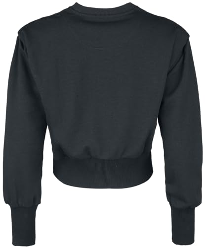 red-by-emp-sweatshirt-damen-schwarz-kurz-schlangenprint image 8
