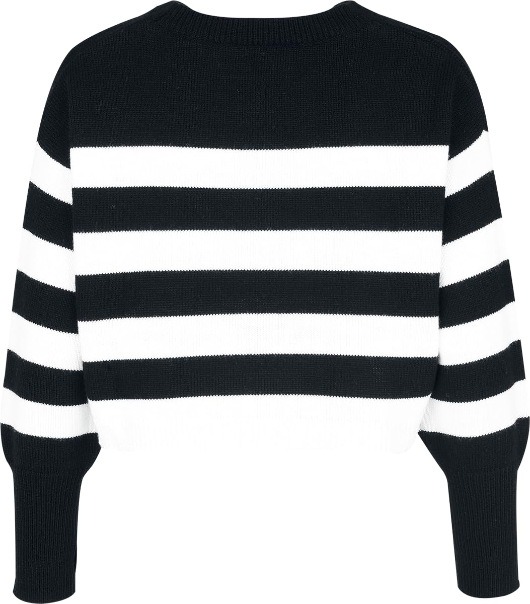 red-by-emp-pullover-strickpullover-schwarz-wei-damen-l image 3