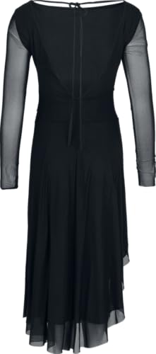 black-premium-essential-draped-dress-kleid-schwarz-m-mittellang image 8