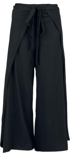 black-premium-damen-stoffhose-schwarz-schn-rbund image 7