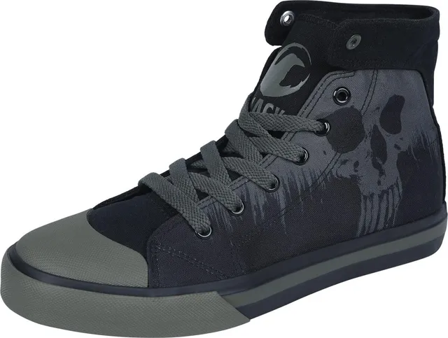 black-premium-by-emp-high-sneaker-schwarz-skull-print-gr-38 image 1