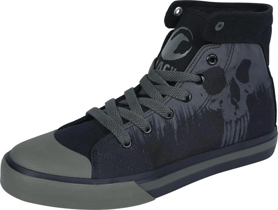 black-premium-by-emp-high-sneaker-schwarz-skull-print-gr-38 image 1