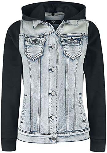 black-premium-by-emp-blau-schwarze-jeansjacke-sweat-rmel-4xl image 8