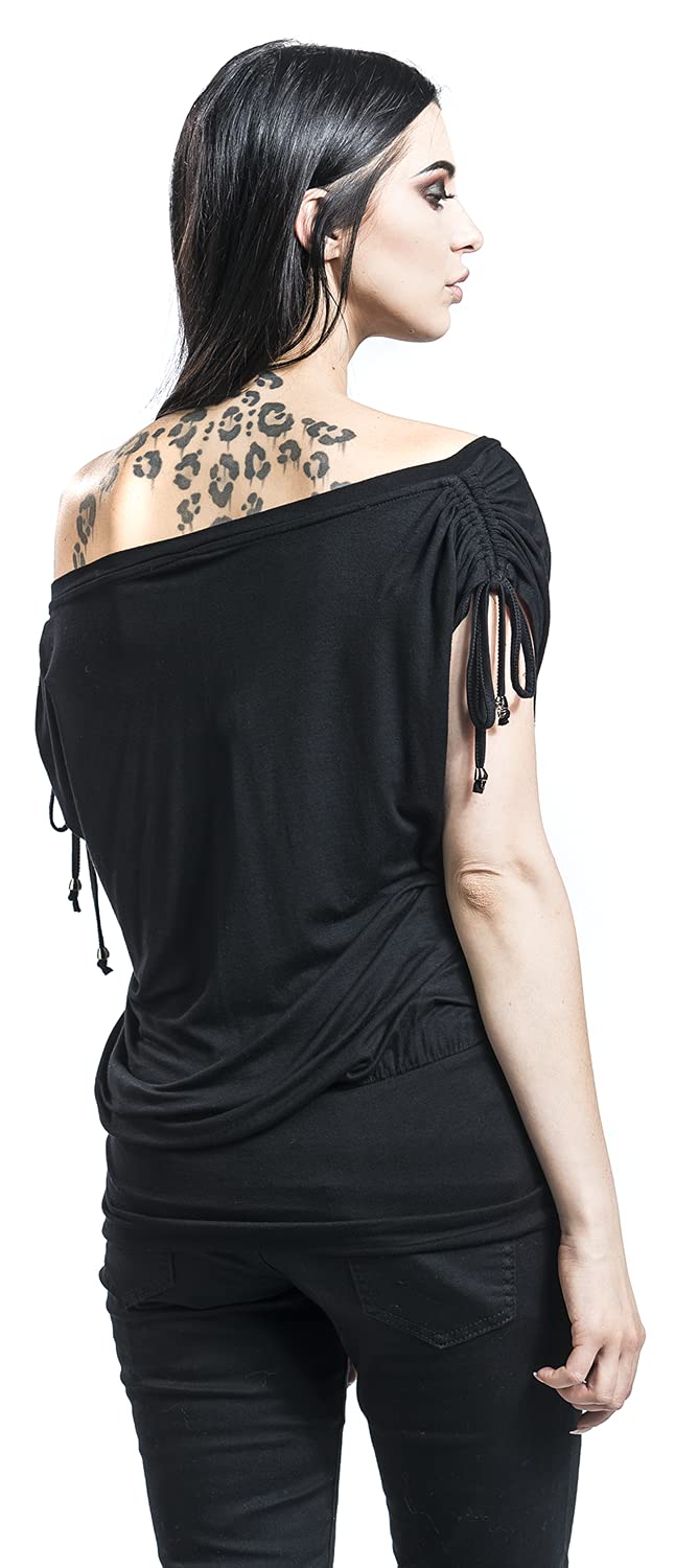 black-premium-t-shirts-t-shirt-schwarz-s-geschn-rte-rmel image 6