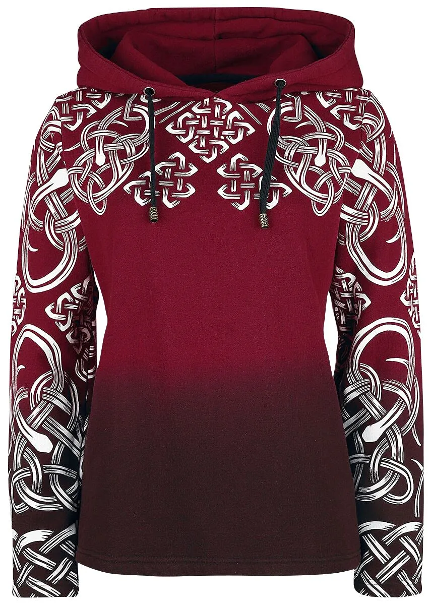 black-premium-kapuzenpullover-damen-rot-keltisch-m image 1
