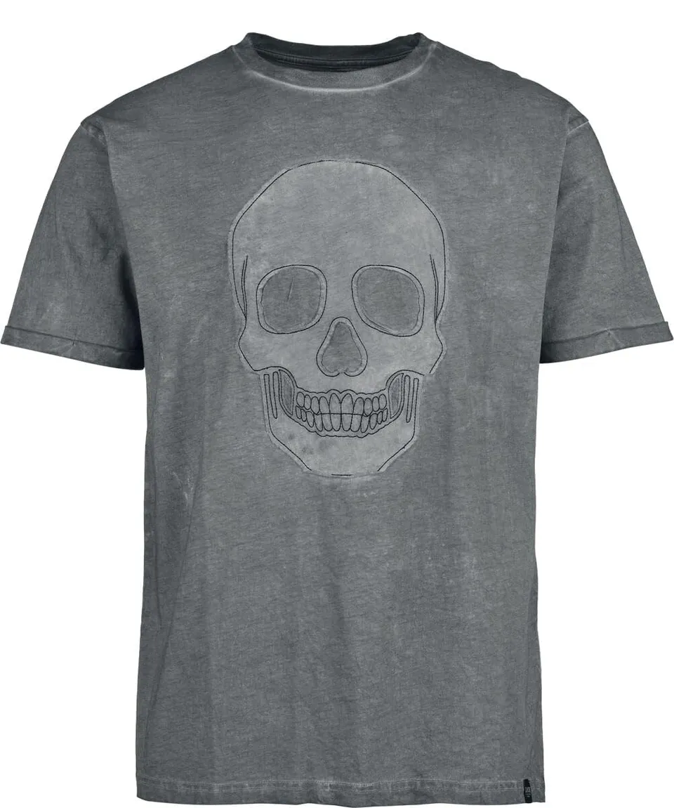 black-premium-beaks-claws-skulls-t-shirt-grau-skull-patch-l image 1