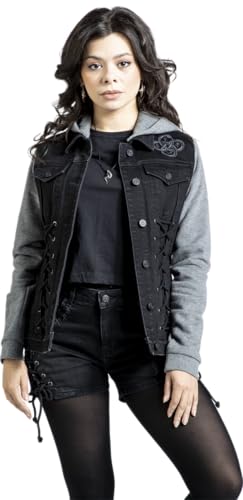 black-premium-by-emp-jeansjacke-mit-kapuze-damen-schwarz-gr-e-s image 7