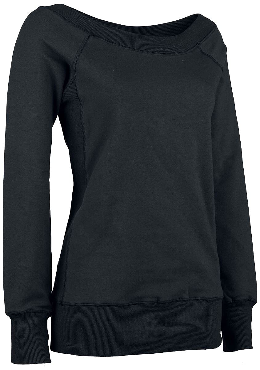 red-by-emp-sweater-damen-schwarz-rippb-ndchen-3xl-basic image 1