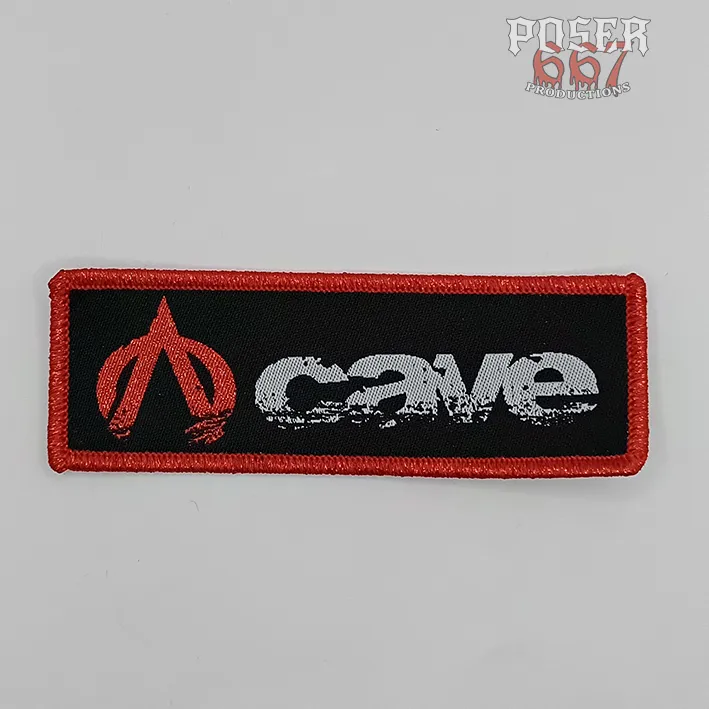 cave-logo-patch-aufn-her-gewebt-10-cm-band-logo image 1