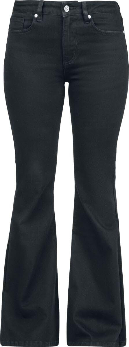 red-by-emp-hosen-damen-boot-cut-jeans-schwarz-30w-32l image 1