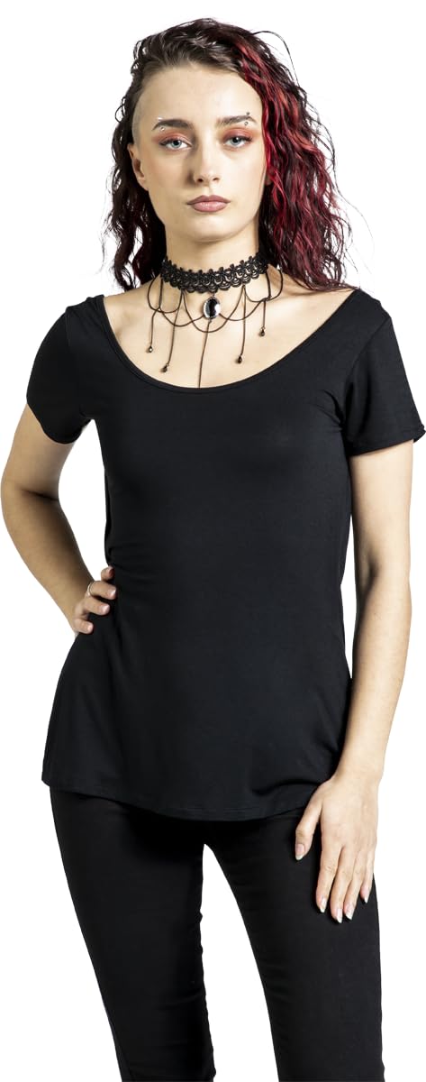 black-premium-by-emp-t-shirt-netzr-cken-damen-schwarz-m image 1