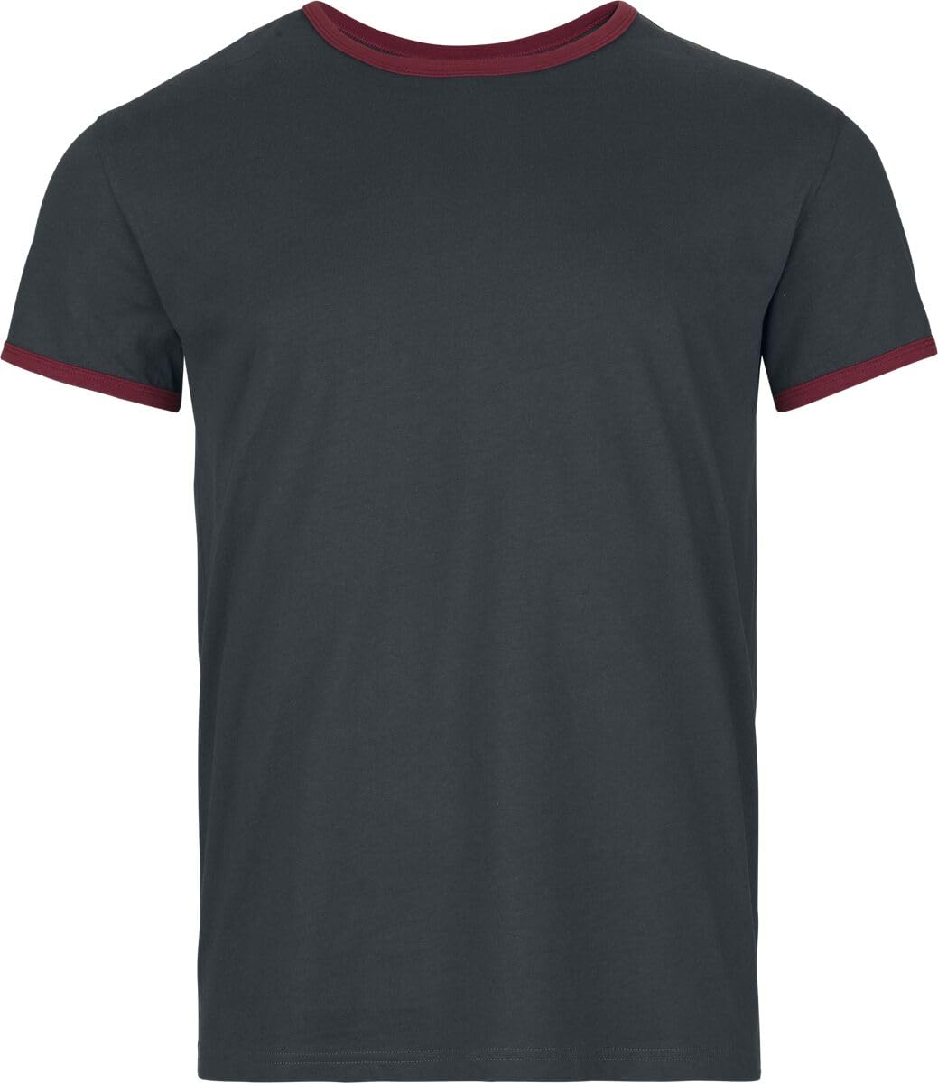 red-by-emp-herren-t-shirt-schwarz-basic-rote-highlights image 1