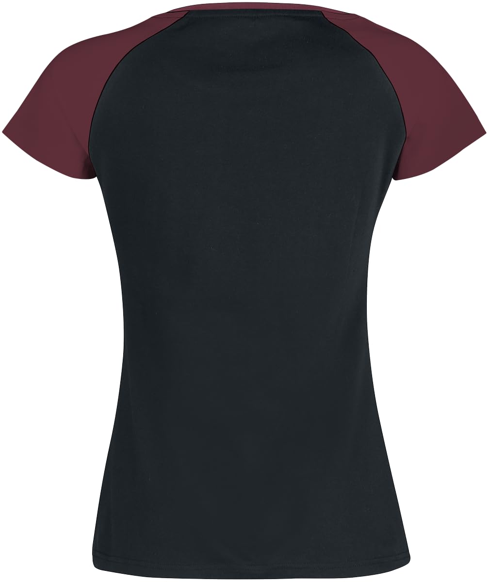 red-by-emp-t-shirt-damen-schwarz-rot-k-rpernah-gr-xl image 3