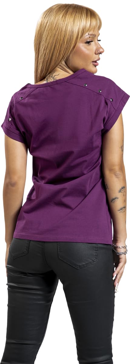 red-by-emp-damen-t-shirt-lila-mit-nieten image 5