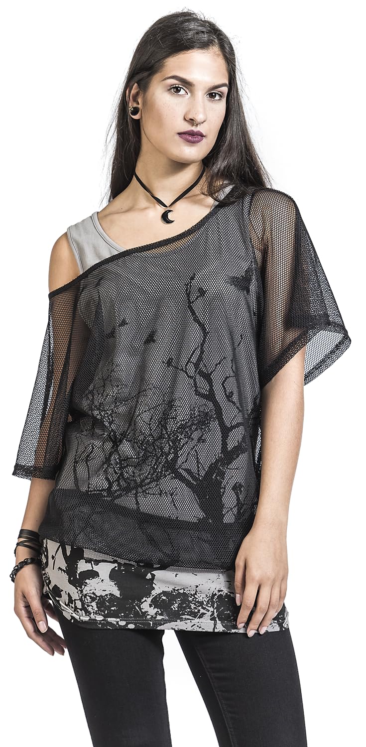 black-premium-by-emp-t-shirt-damen-double-layer-transparent image 2