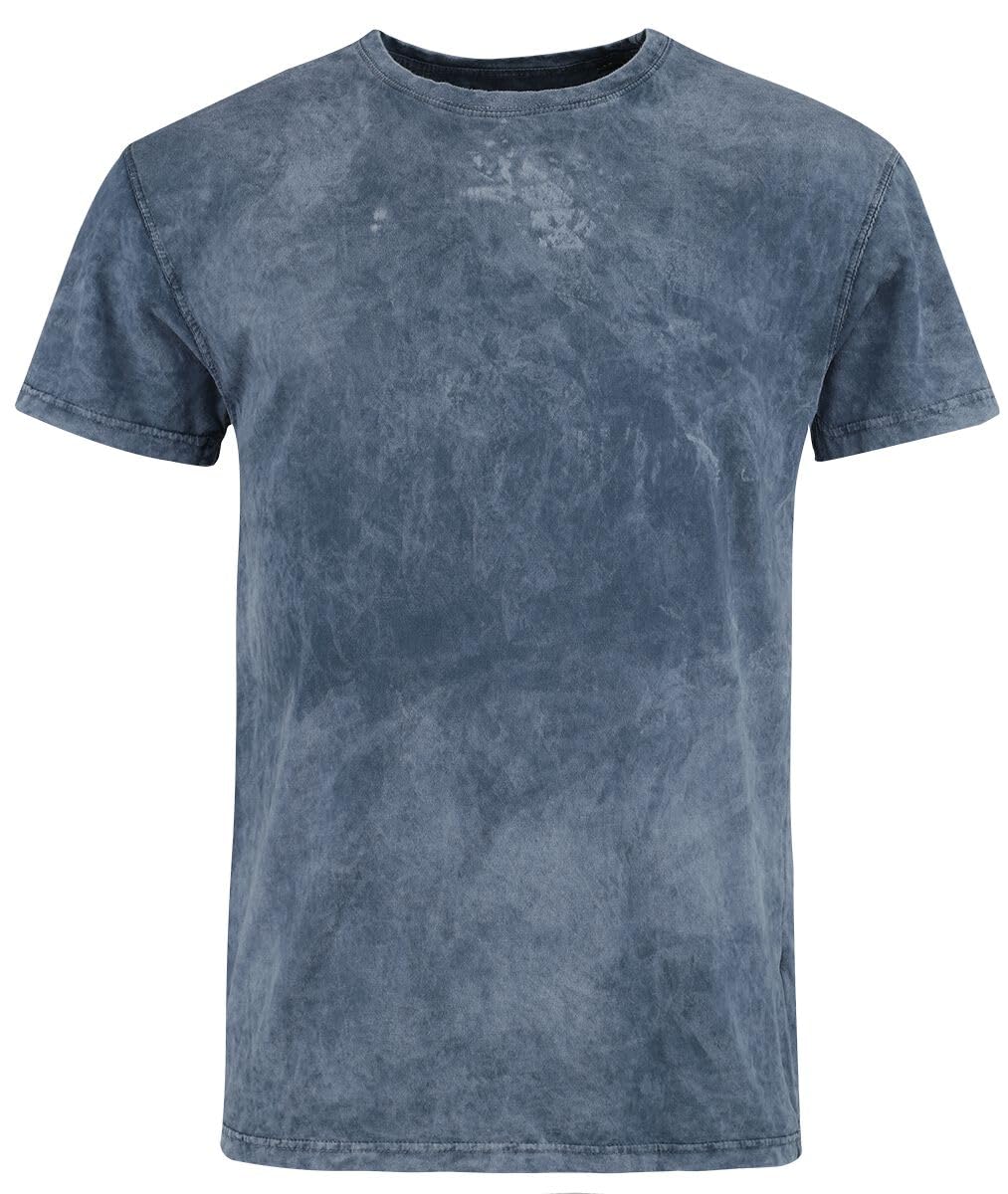 black-premium-by-emp-graues-batik-basic-t-shirt-herren image 1