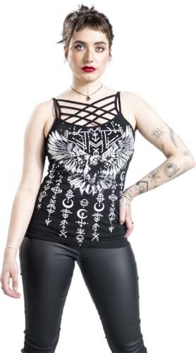 black-premium-by-emp-tank-top-raben-silberdruck-damen-schwarz image 7