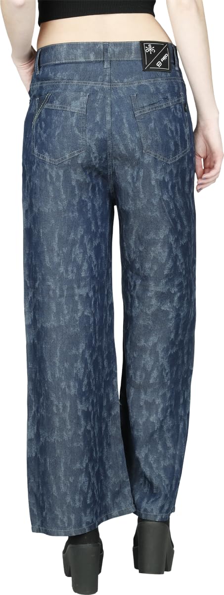 red-by-emp-wide-leg-stoffhose-damen-blau-denim-optik-30w-32l image 7
