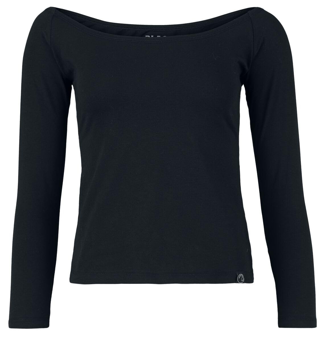 black-premium-by-emp-schwarzes-langarmshirt-u-boot-damen image 1