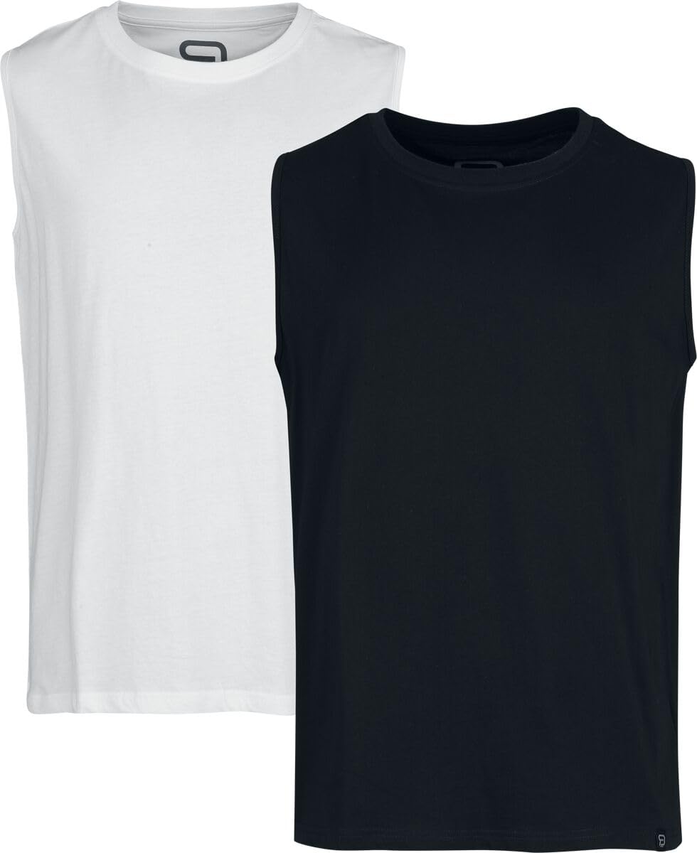 red-by-emp-basic-doppelpack-tank-top-herren-schwarz-weiss-s-baumwolle image 1