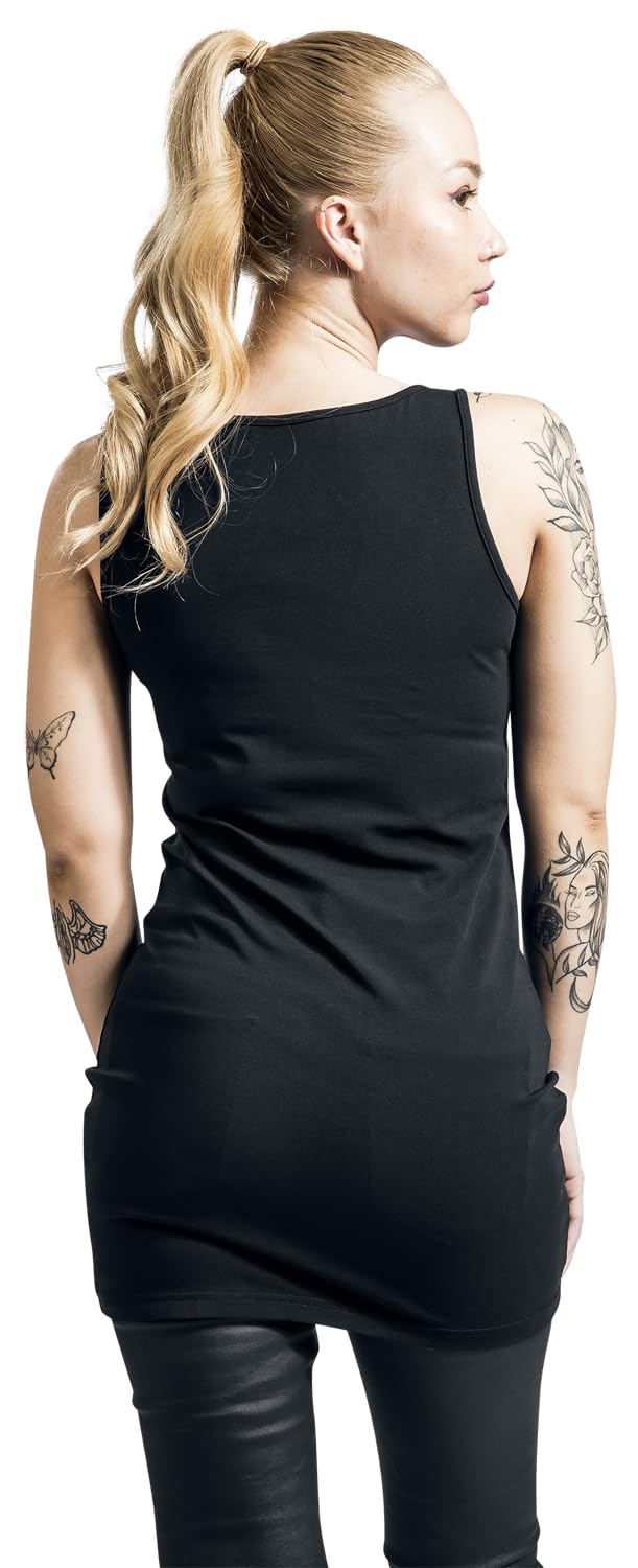 black-premium-by-emp-damen-basic-doppelpack-tops-schwarz-baumwolle image 6