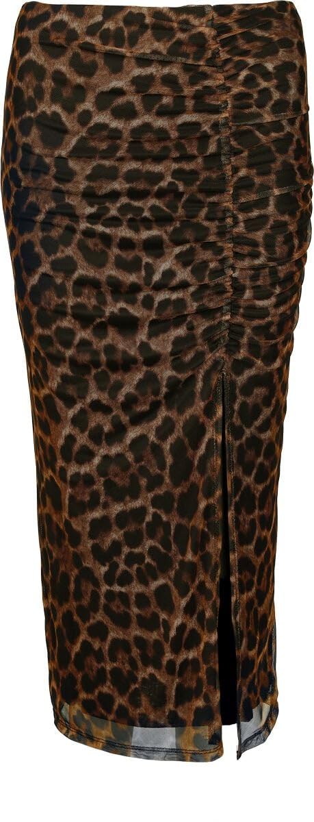 red-by-emp-leopard-rock-damen-rock-multicolor image 1