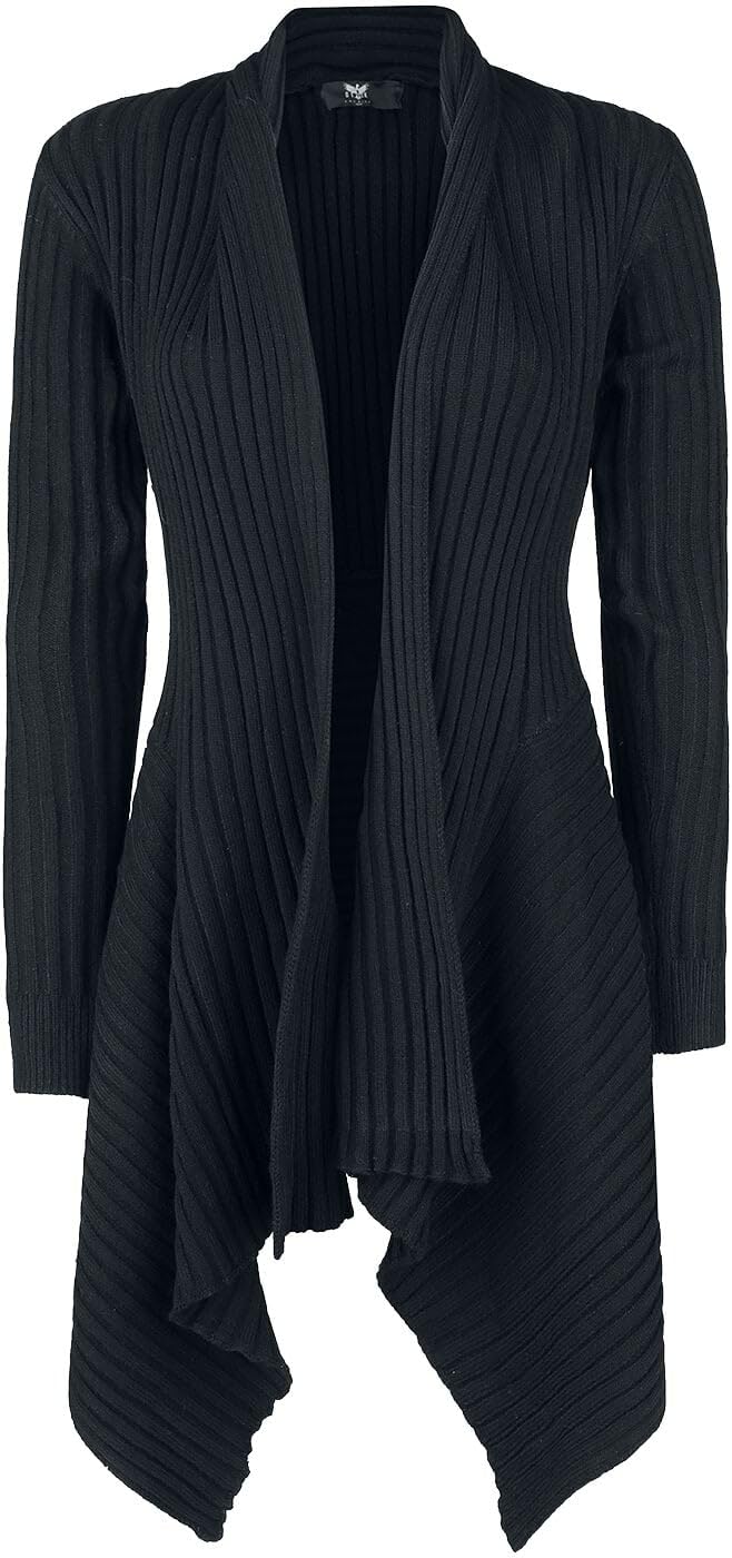 black-premium-by-emp-strick-cardigan-schwarz-m-schalkragen image 1