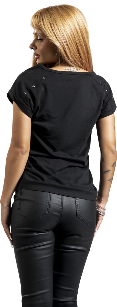 red-by-emp-t-shirt-schwarz-nieten-schulter-festival image 5