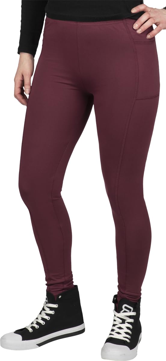 red-by-emp-damen-leggings-bordeaux-mit-taschen-gr-e-m image 2