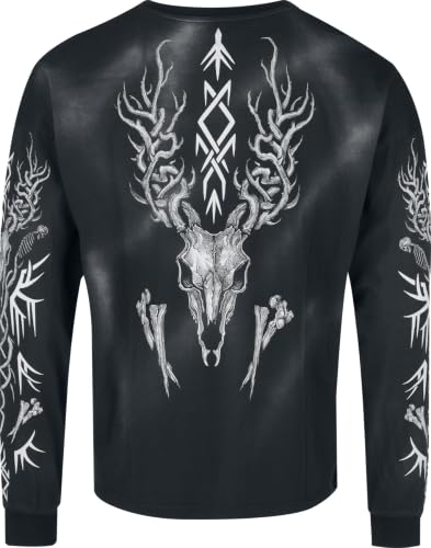 black-premium-by-emp-spray-dye-langarmshirt-herren-schwarz-print-l image 8