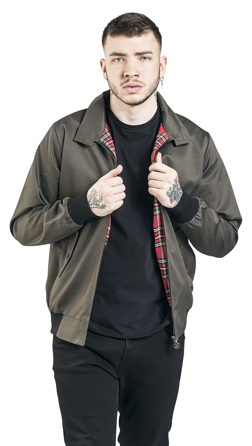 red-by-emp-bergangsjacke-jacke-xl-khaki-stehkragen image 2