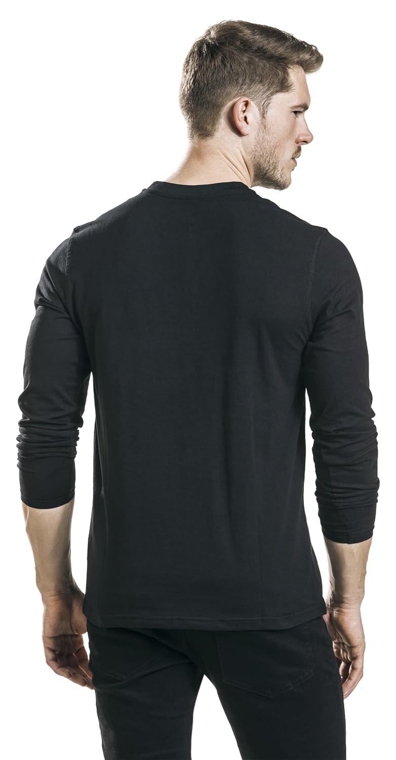red-by-emp-langarmshirt-basic-schwarz-l-mit-knopfleiste image 4