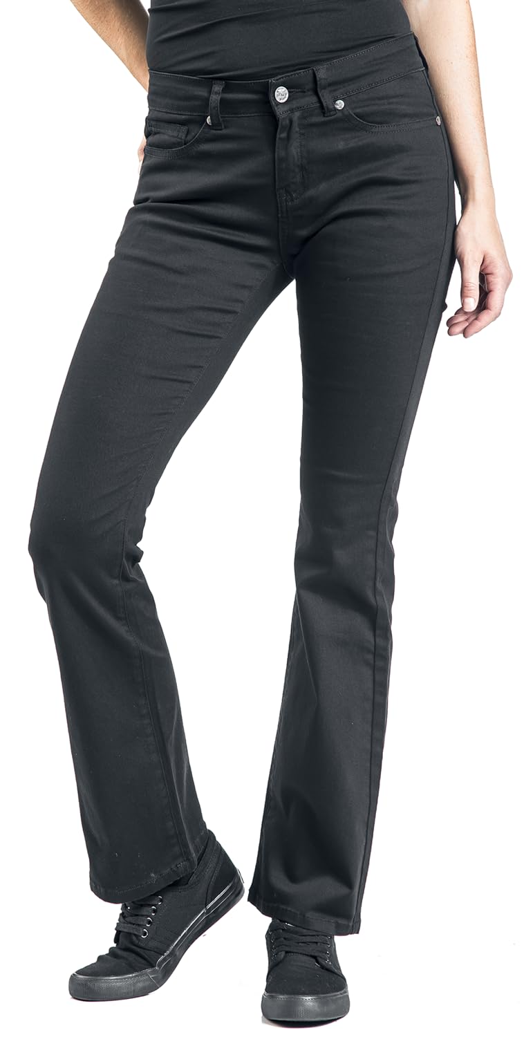 black-premium-by-emp-hosen-schwarze-basic-schlag-jeans-29w-32l image 2