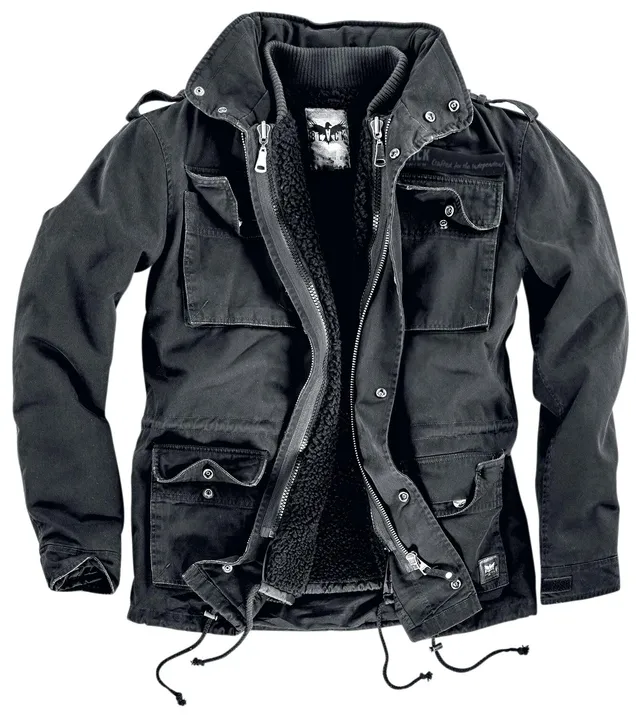 black-premium-by-emp-winterjacke-schwarz-herren-baumwolle image 1